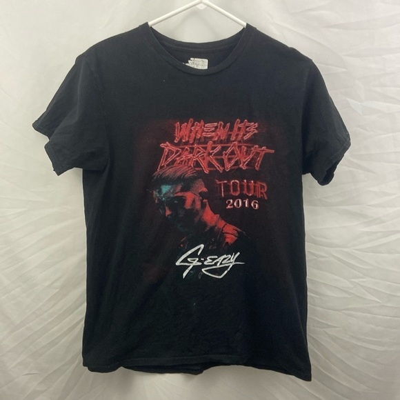 G-eazy -  Men's When Its Dark Out World Tour Tee 2016 Concert A$SP Ferg - Picture 1 of 8
